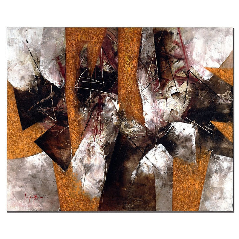 Trademark Fine Art Abstract IV by Lopez Canvas Art Ready to Hang
