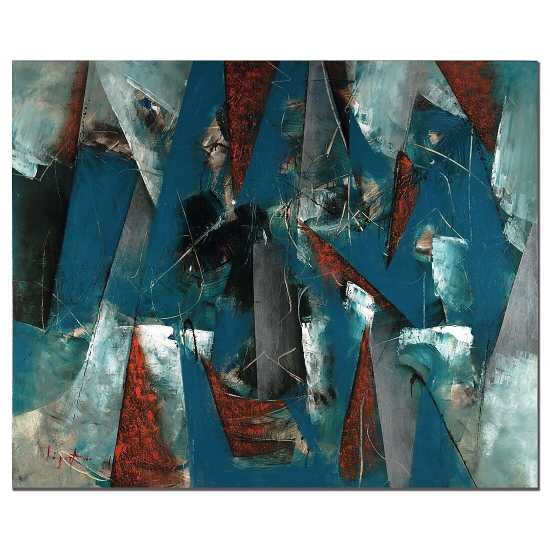 Trademark Fine Art Abstract VI by Lopez Ready to Hang Art