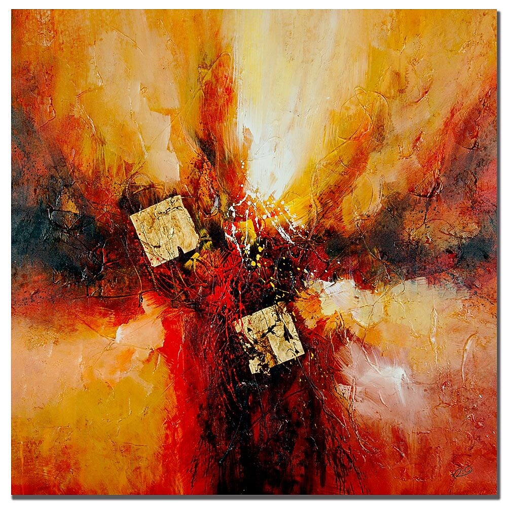 Trademark Fine Art Rio 'Cube Abstract I' Canvas Art 24x24 Inches