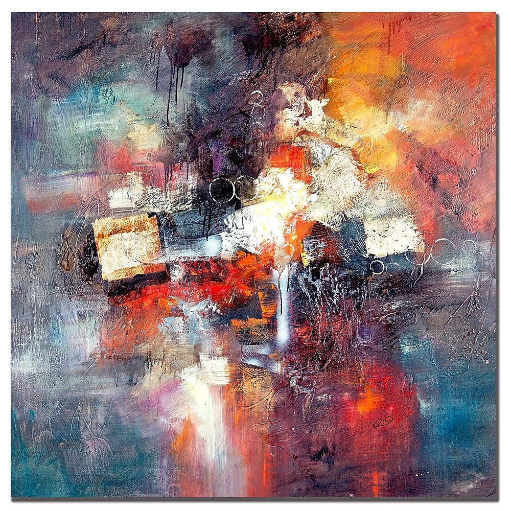 Trademark Fine Art Rio 'Cube Abstract III' Canvas Art 35x35 Inches