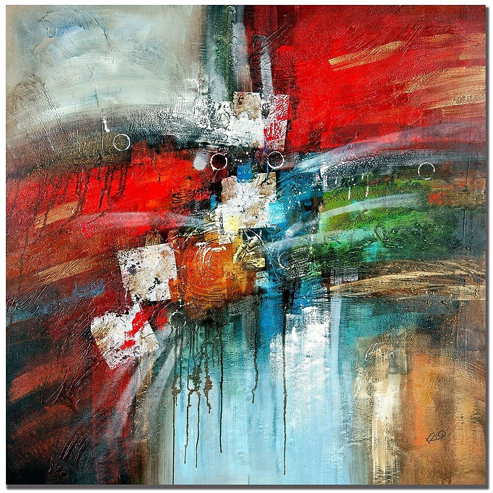 Trademark Fine Art Rio 'Cube Abstract IV' Canvas Art 24x24 Inches