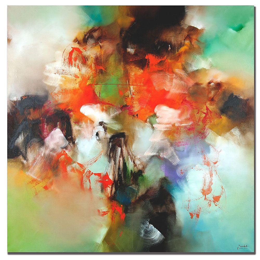 Trademark Fine Art Zavaleta 'Abstract II' Canvas Art 24x24 Inches