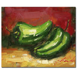Trademark Fine Art 'Jalopeno Peppers' Canvas Art 14x19 Inches