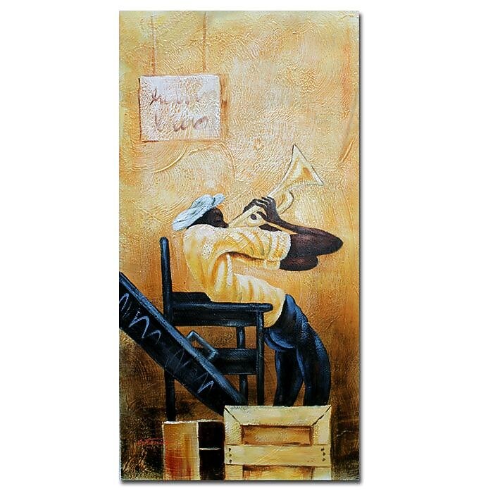 Trademark Fine Art Antonio 'Urban Jazz' Canvas Art 10x19 Inches