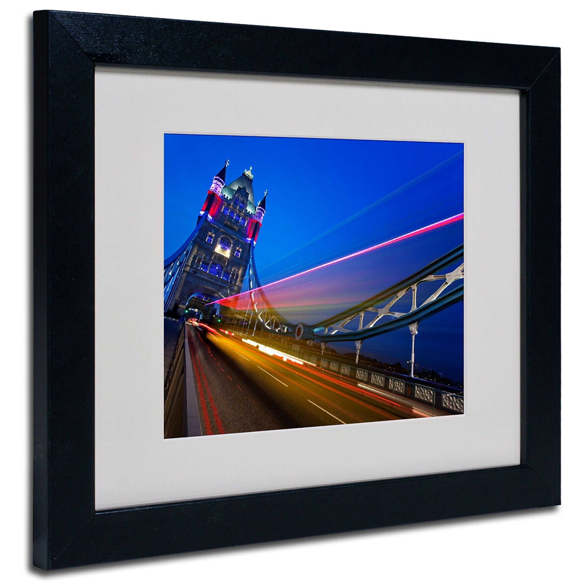 Trademark Fine Art Nina Papiorek 'London Big Ben' Matted Art Black Frame 11x14 Inches