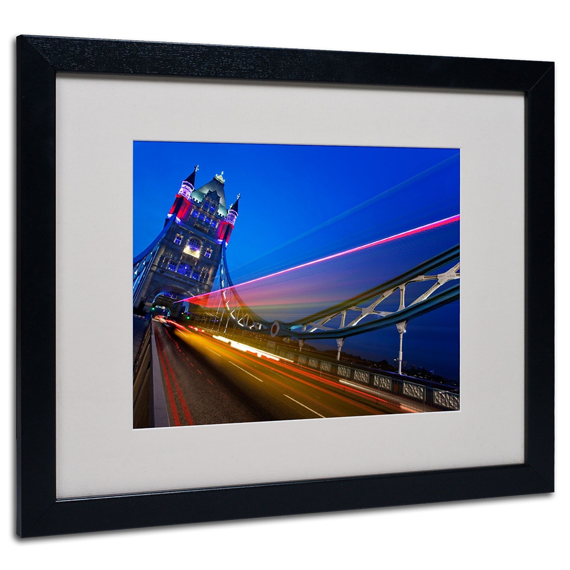 Trademark Fine Art Nina Papiorek 'London Big Ben' Matted Art Black Frame 16x20 Inches