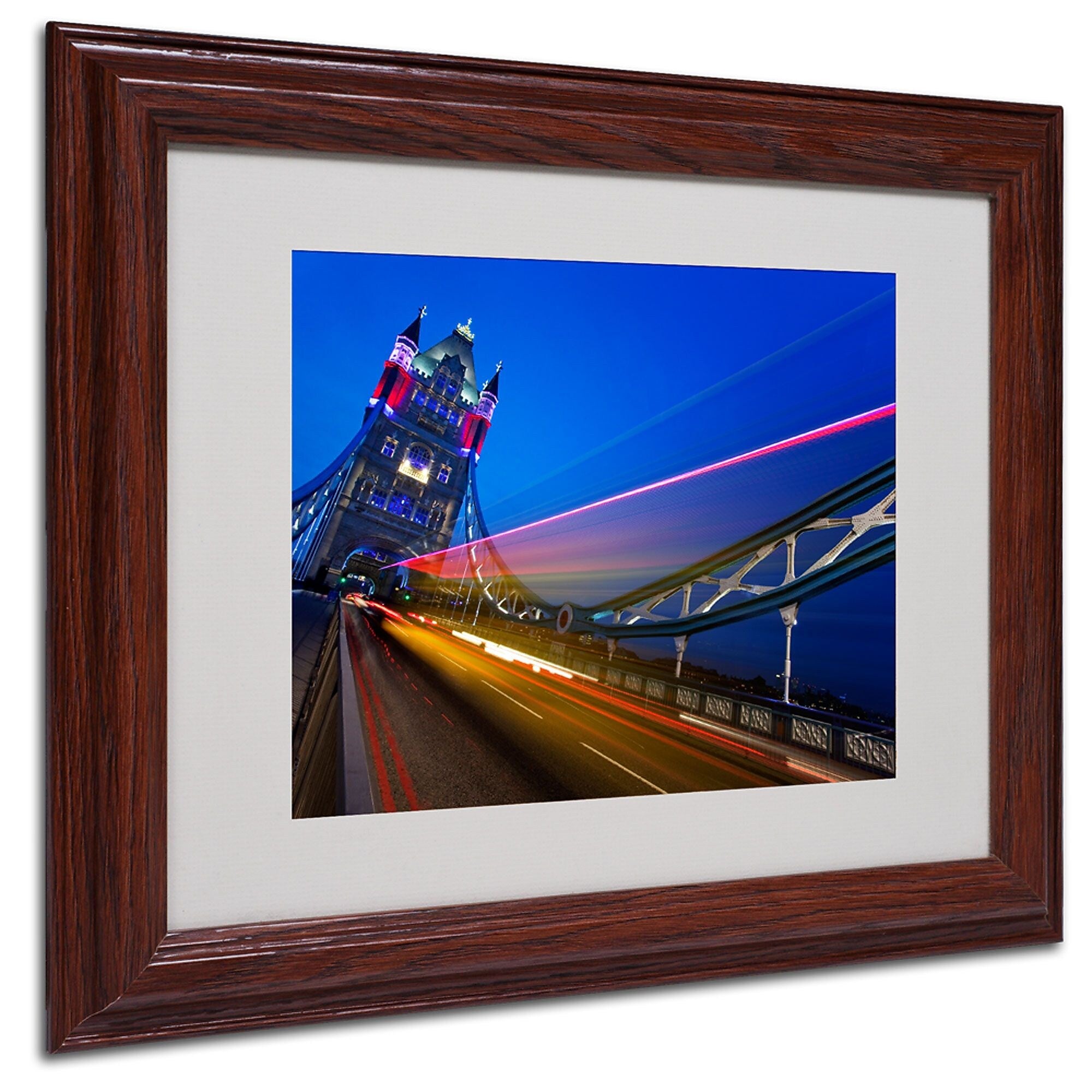 Trademark Fine Art Nina Papiorek 'London Big Ben' Matted Art White Frame 11x14 Inches