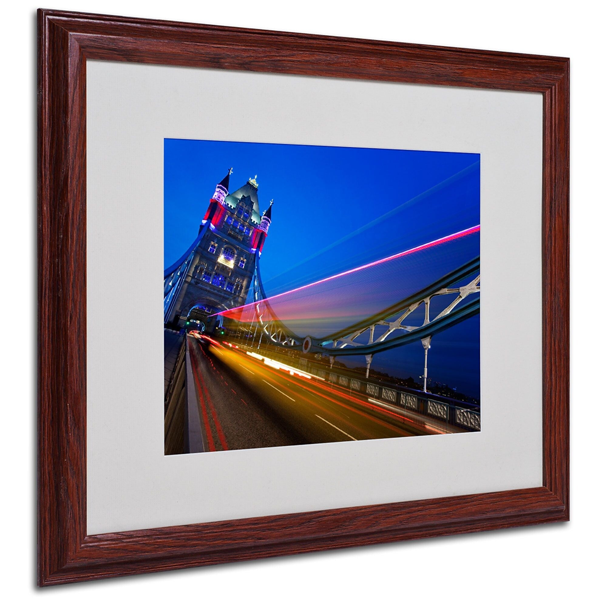 Trademark Fine Art Nina Papiorek 'London Big Ben' Matted Art White Frame 16x20 Inches