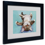 Trademark Fine Art Pat Saunders-White 'Little Napper' Matted Art Black Frame 11x14 Inches