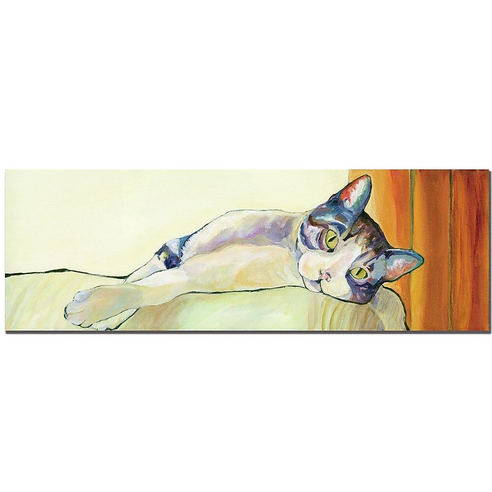 Trademark Fine Art Pat Saunders-White, 'Sunbather' Canvas Art 16x47 Inches