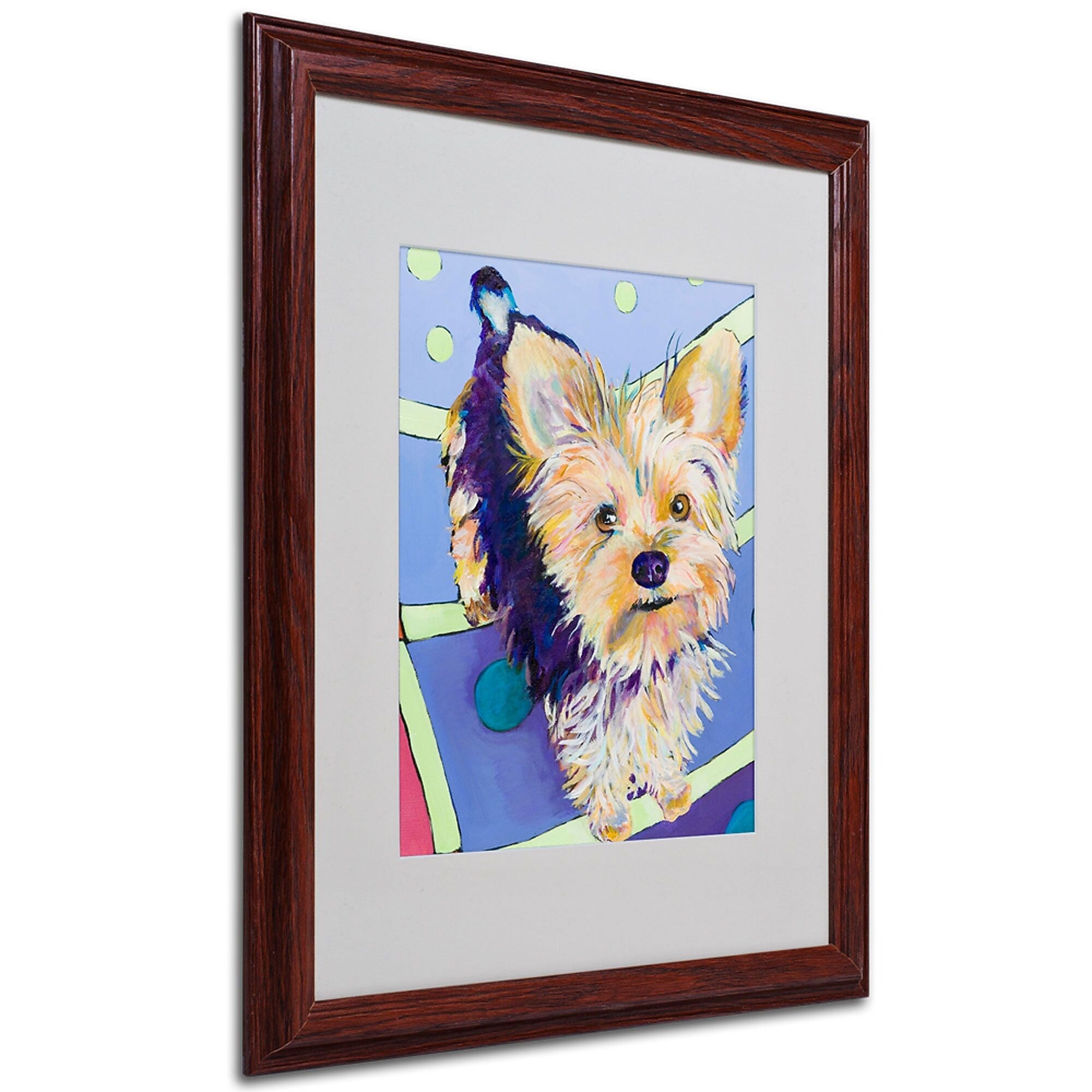 Pat Saunders-White 'Claire' Framed Matted Art - 16x20 Inches - Wood Frame