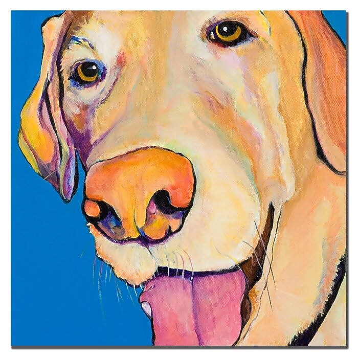 Trademark Fine Art Pat Saunders-White 'Rex' Canvas Art 14x14 Inches