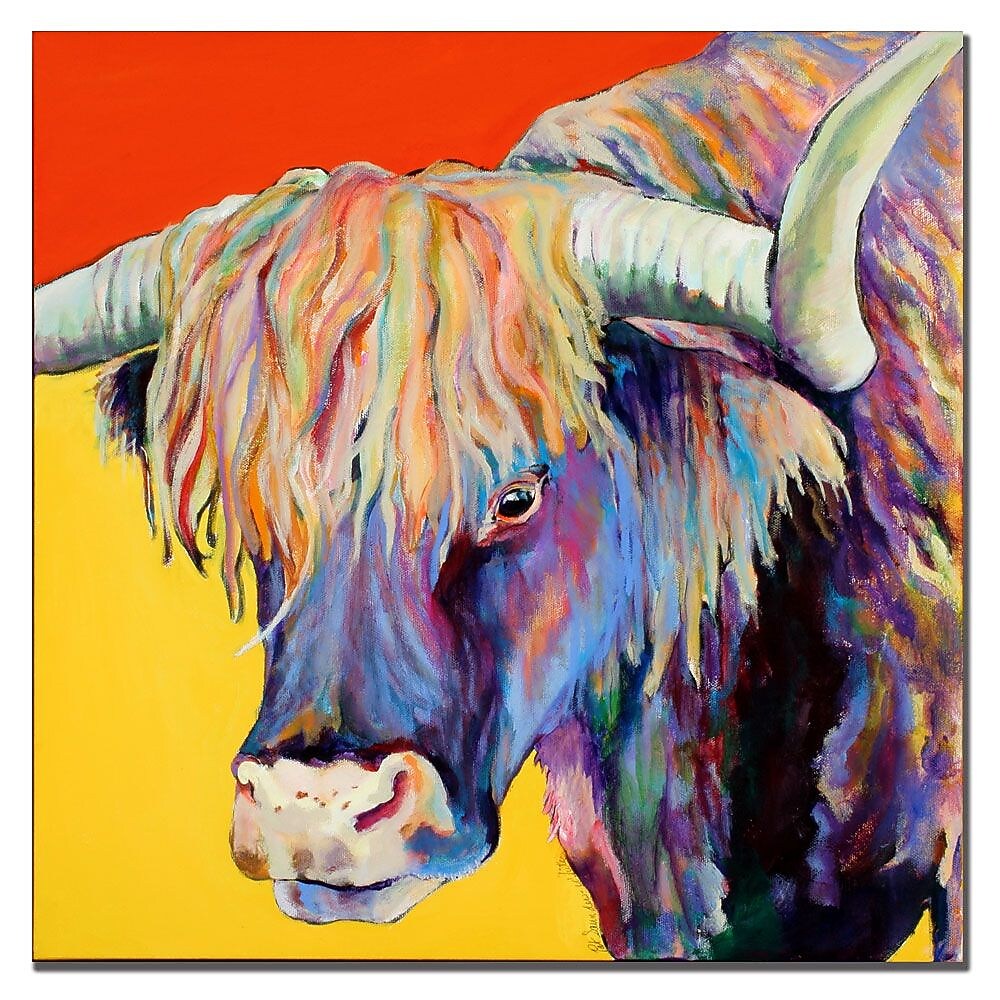 Trademark Fine Art Pat Saunders-White 'Scotty' Canvas Art 14x14 Inches