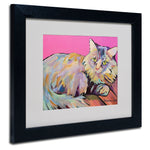 Trademark Fine Art Pat Saunders 'Catatonic' Matted Art Black Frame 11x14 Inches