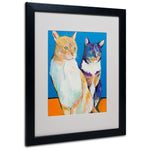 Trademark Fine Art Pat Saunders 'Dos Amores' Matted Art Black Frame 16x20 Inches