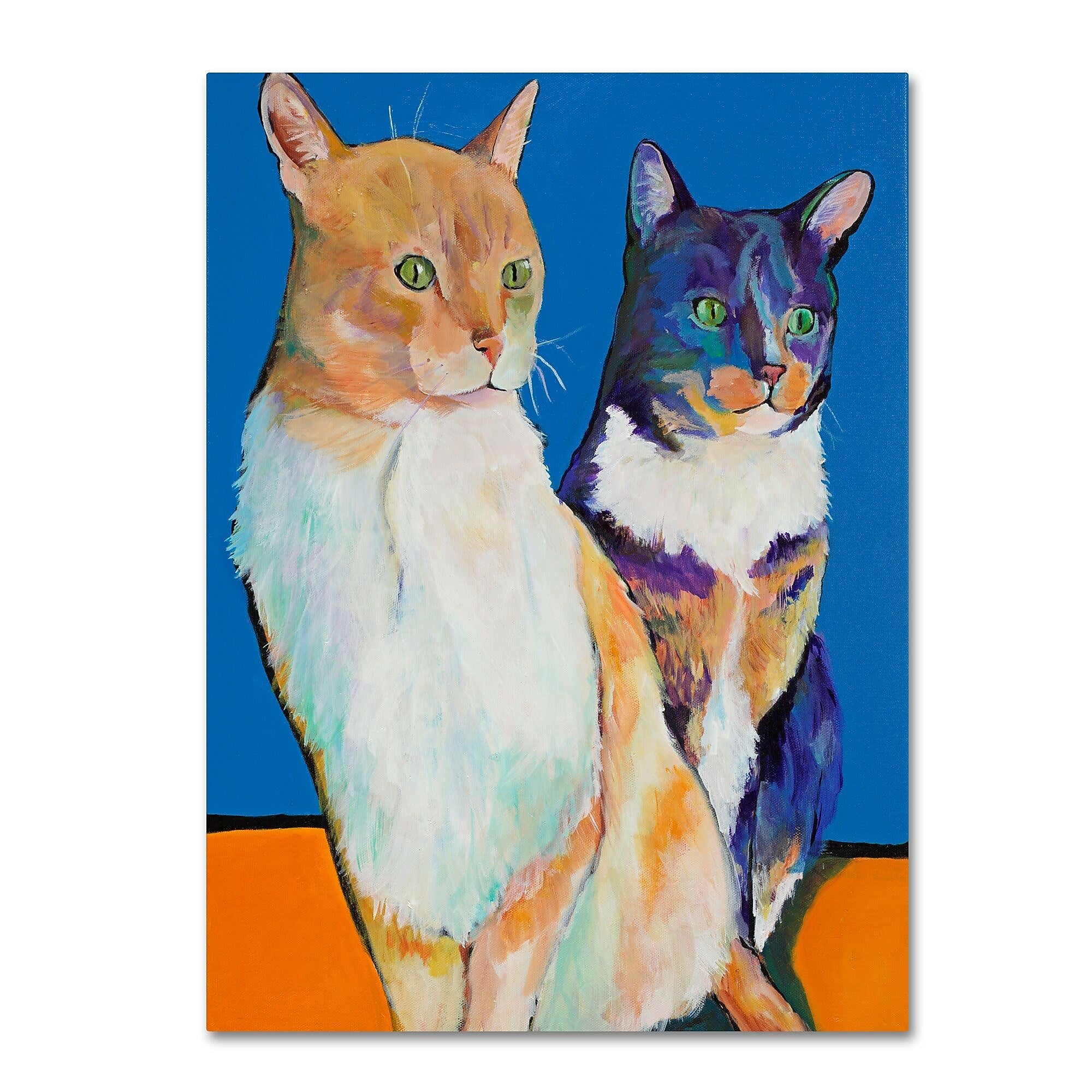 Trademark Fine Art Pat Saunders 'Dos Amores' Canvas Art 35x47 Inches