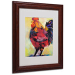 Pat Saunders 'In Command' Matted Framed Art - 11x14 Inches - Wood Frame