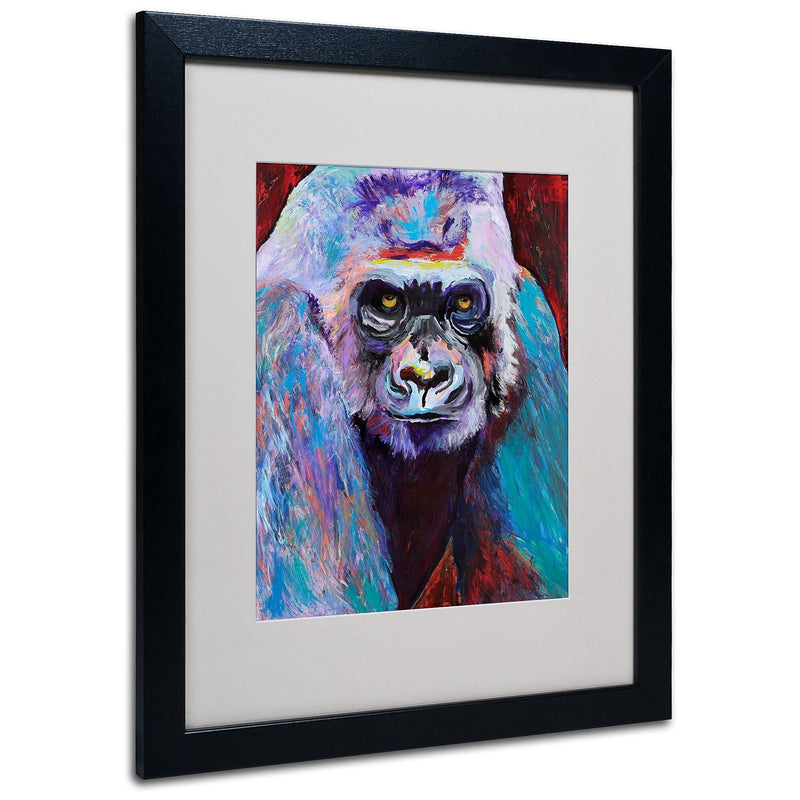 Trademark Fine Art Pat Saunders 'Thor' Matted Art Black Frame 16x20 Inches