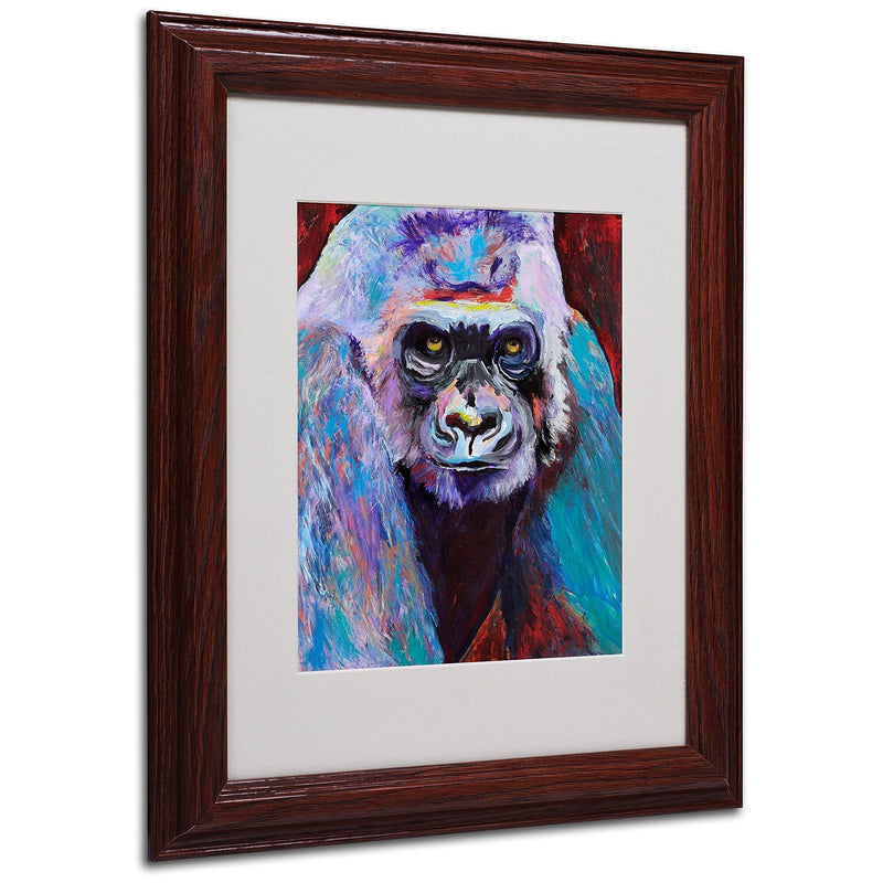 Pat Saunders 'Thor' Matted Framed Art - 11x14 Inches - Wood Frame