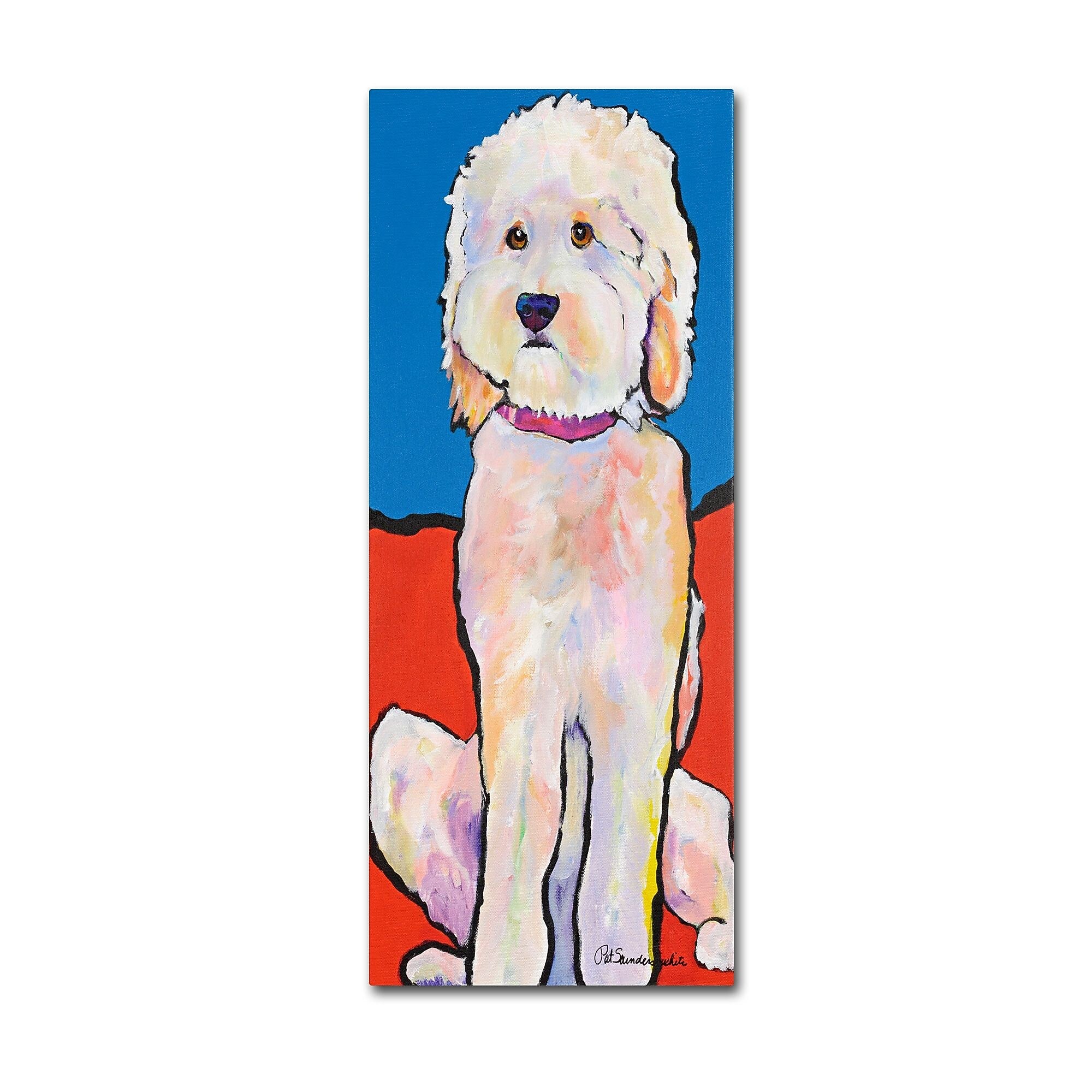 Trademark Fine Art Pat Saunders 'What No Diamonds' Canvas Art 24x47 Inches