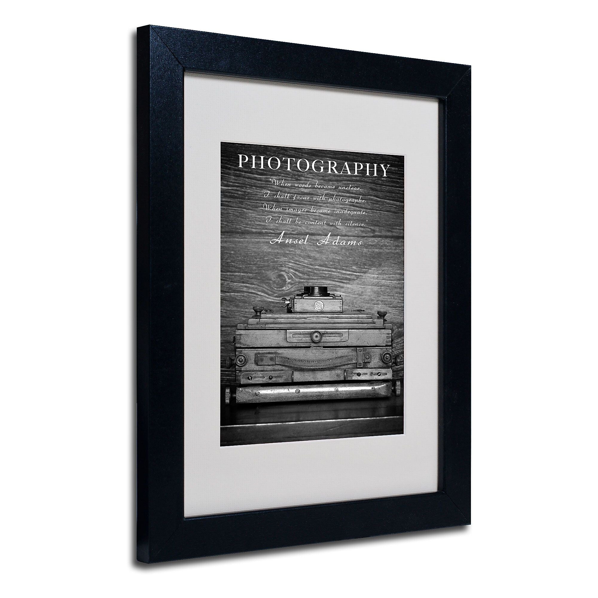 Trademark Fine Art Philippe Sainte-Laudy 'Photography B&W' Matted Art Black Frame 11x14 Inches