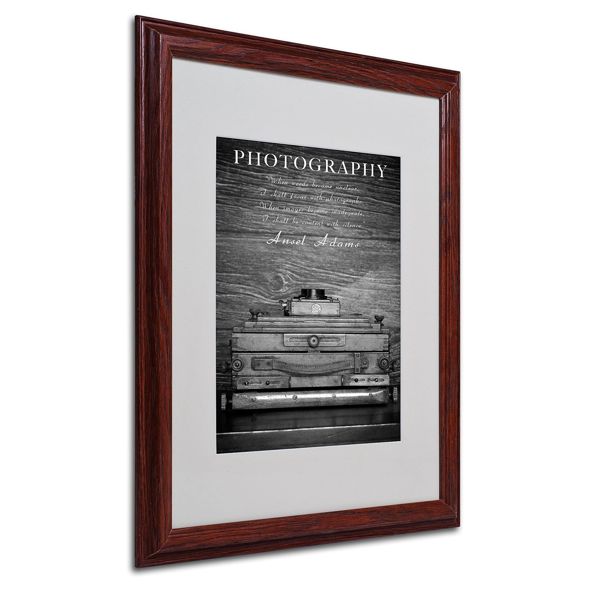 Philippe Sainte-Laudy 'Photography B&W' Matted Framed Art - 16x20 Inches - Wood Frame