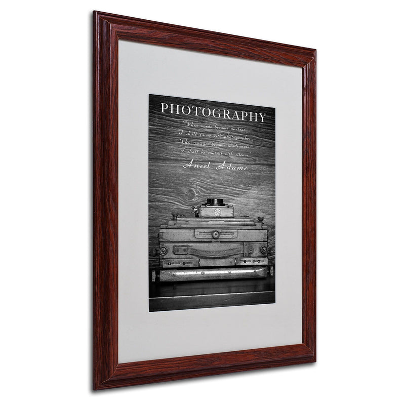 Philippe Sainte-Laudy 'Photography B&W' Matted Framed Art - 16x20 Inches - Wood Frame