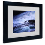 Trademark Fine Art Philippe Sainte-Laudy 'Blue Stream' Matted Art Black Frame 11x14 Inches