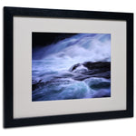 Trademark Fine Art Philippe Sainte-Laudy 'Blue Stream' Matted Art Black Frame 16x20 Inches