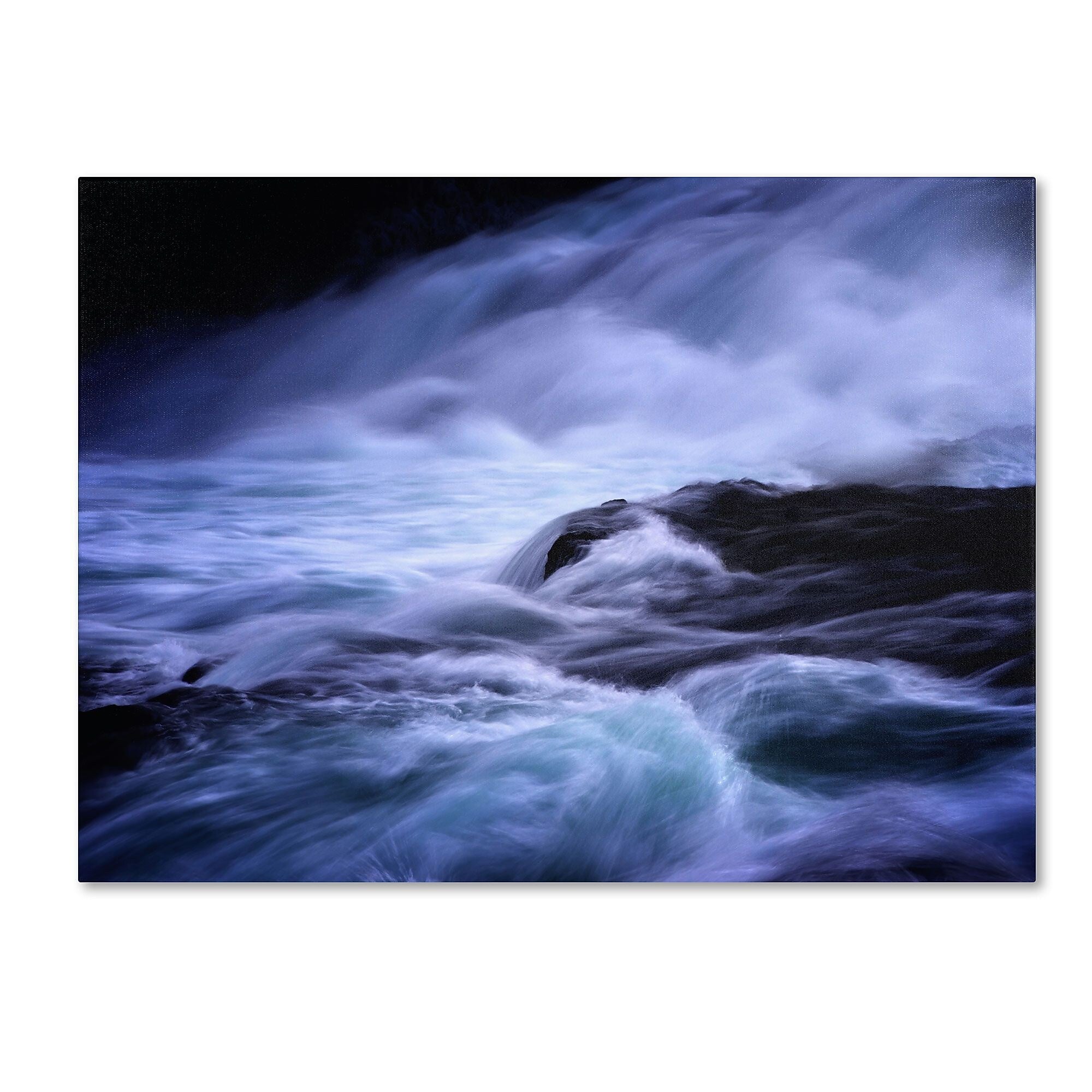 Trademark Fine Art Philippe Sainte-Laudy 'Blue Stream' Canvas Art 30x47 Inches