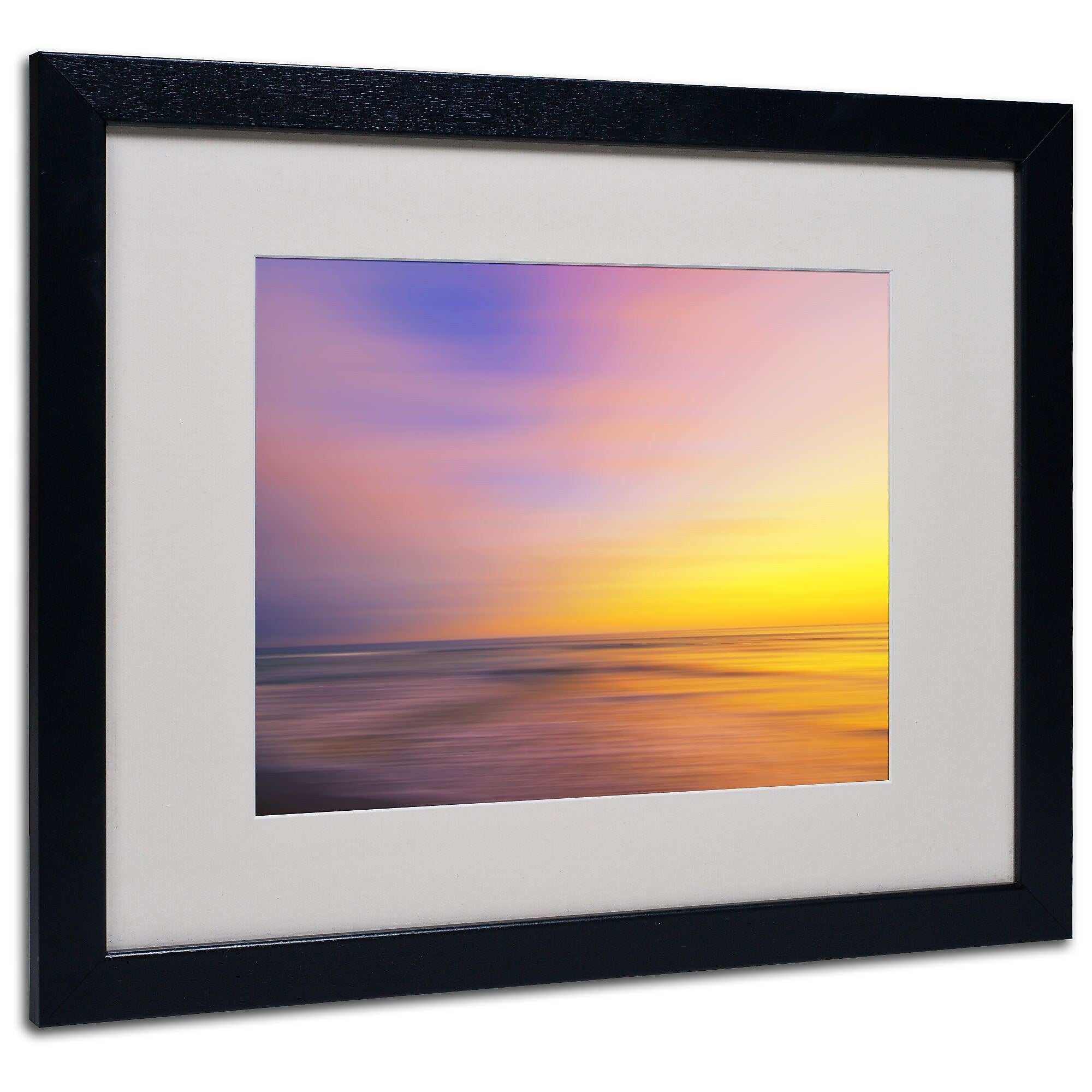 Trademark Fine Art Philippe Sainte-Laudy 'Metallic Sunset' Matted Art Black Frame 16x20 Inches