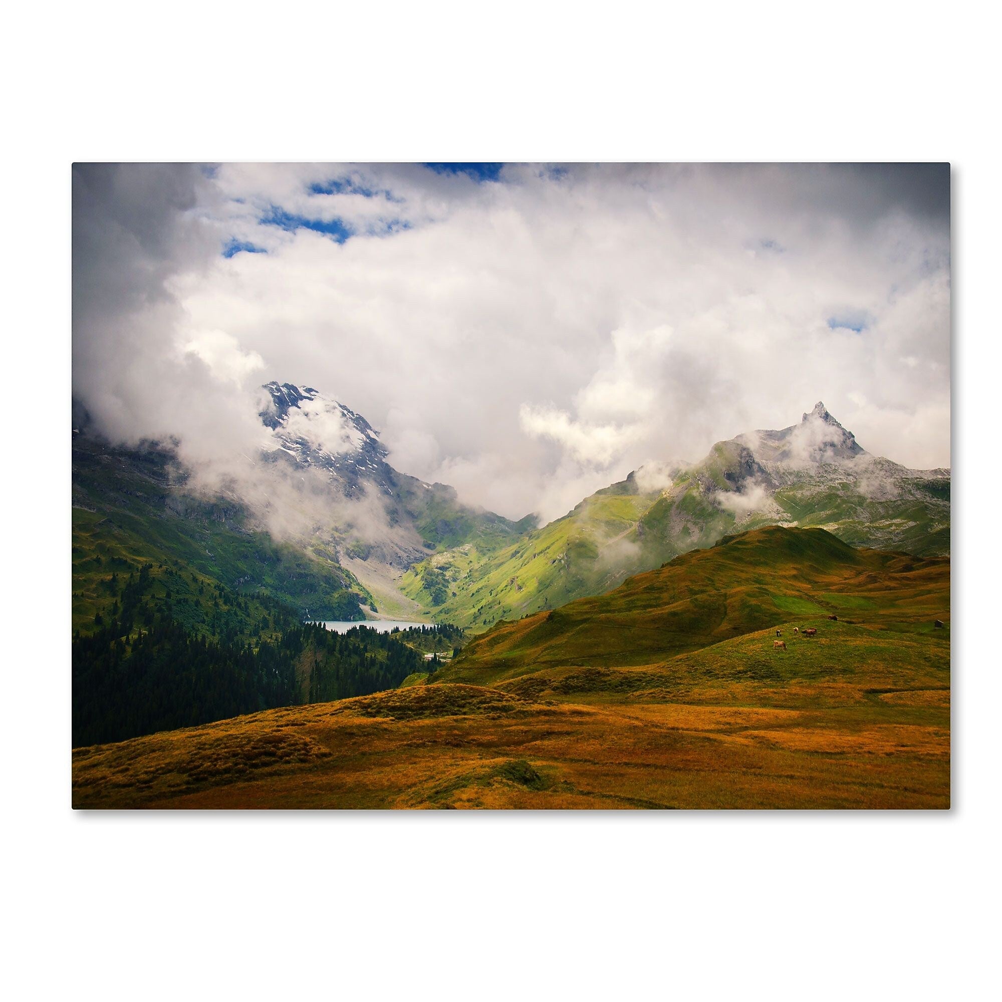 Trademark Fine Art Philippe Sainte-Laudy 'Peaceful Switzerland' Canvas Art 16x24 Inches