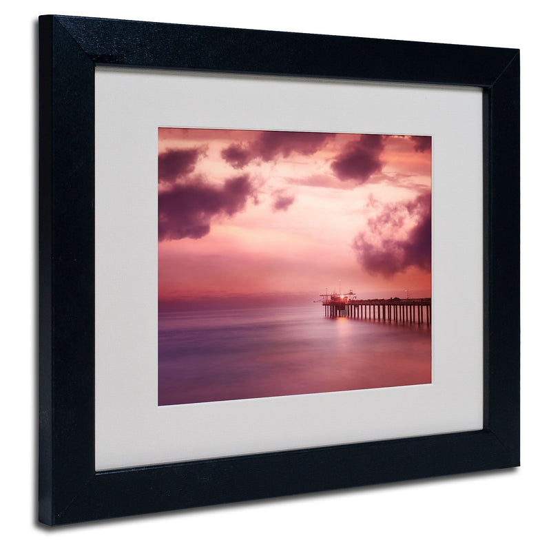 Trademark Fine Art Philippe Sainte-Laudy 'Rose Bonbon' Matted Art Black Frame 11x14 Inches