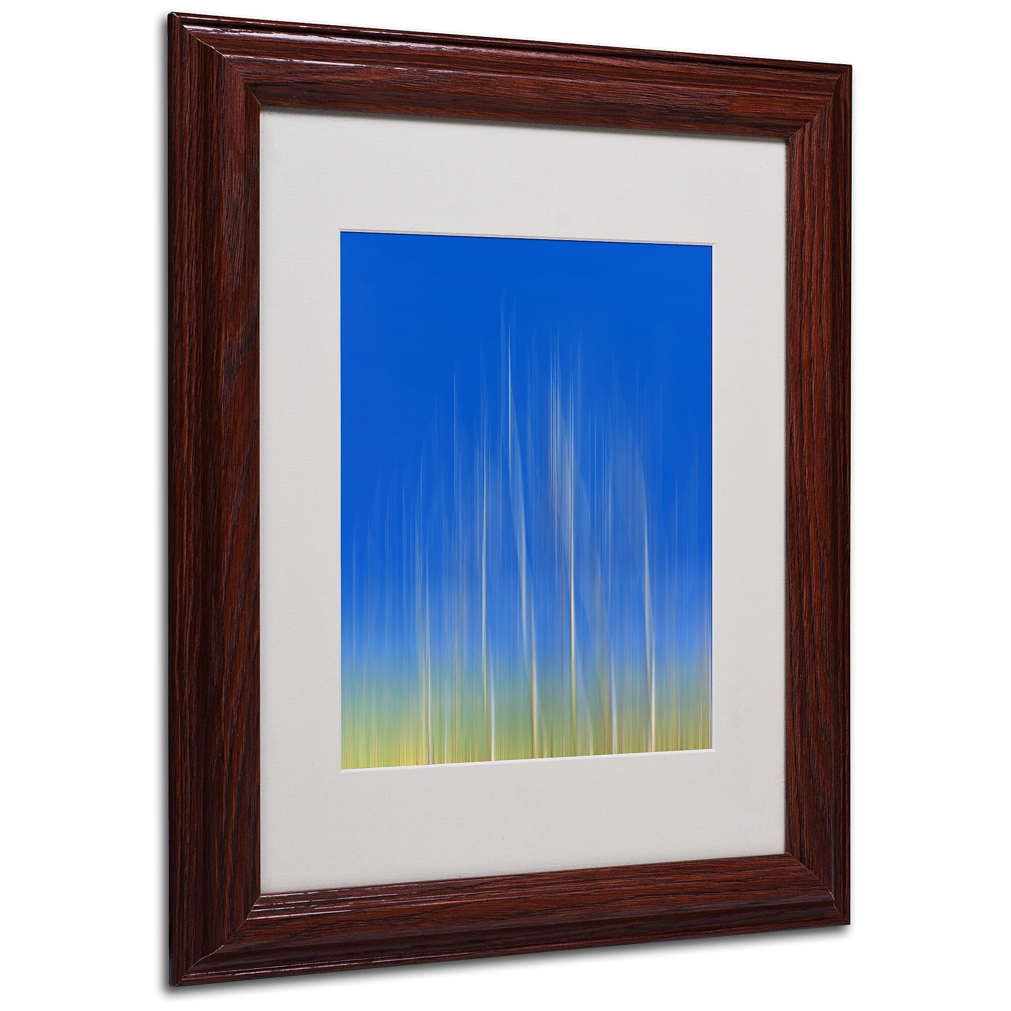Philippe Sainte-Laudy 'Vertical Activity' Matted Framed Art - 11x14 Inches - Wood Frame