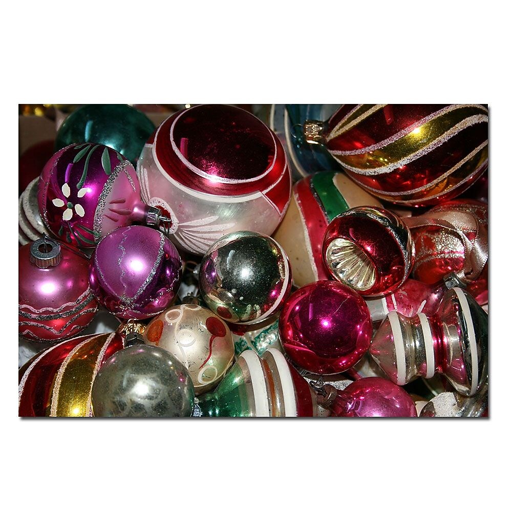 Trademark Fine Art VIntage Christmas by Patty Tuggle-Canvas Art 14x19 Inches