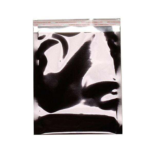 JAM Paper 6.25 x 7.875 Open End Catalog Foil Envelopes with Self-Adhesive Closure, Black, 100/Pack (01327706B)