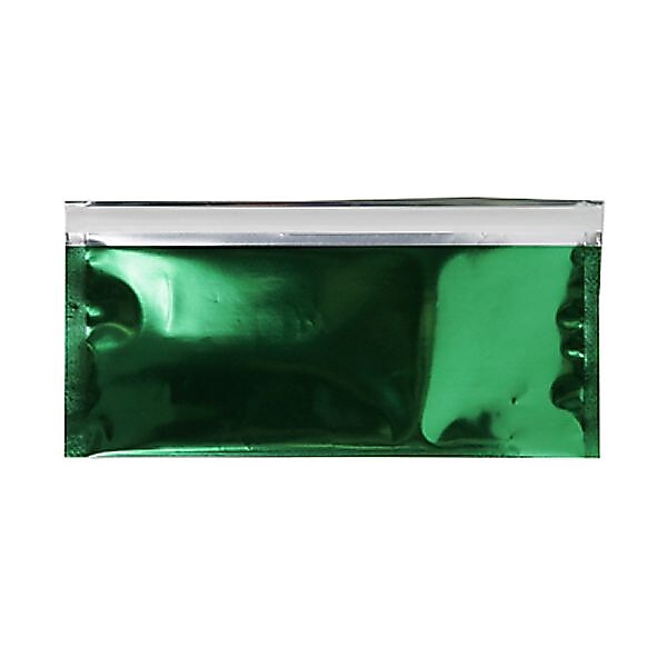 JAM Paper #10 Business Foil Envelopes with Self Adhesive Closure, 4.125 x 9.5, Green, 25/pack (1323308)