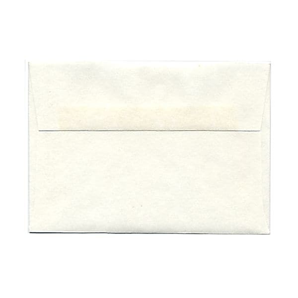 JAM Paper 4Bar A1 Parchment Invitation Envelopes, 3.625 x 5.125, White Recycled, 25/Pack (900926656)