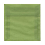 JAM Paper 6.5 x 6.5 Square Translucent Vellum Envelopes, Leaf Green, 25/Pack (1592115)