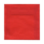 JAM Paper 6 x 6 Square Translucent Vellum Invitation Envelopes, Primary Red, 25/Pack (PACV515)