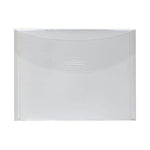 JAM Paper Plastic Envelopes with Tuck Flap Closure, Booklet, 5.5 x 7.375, Clear, 12/Pack (1541743)