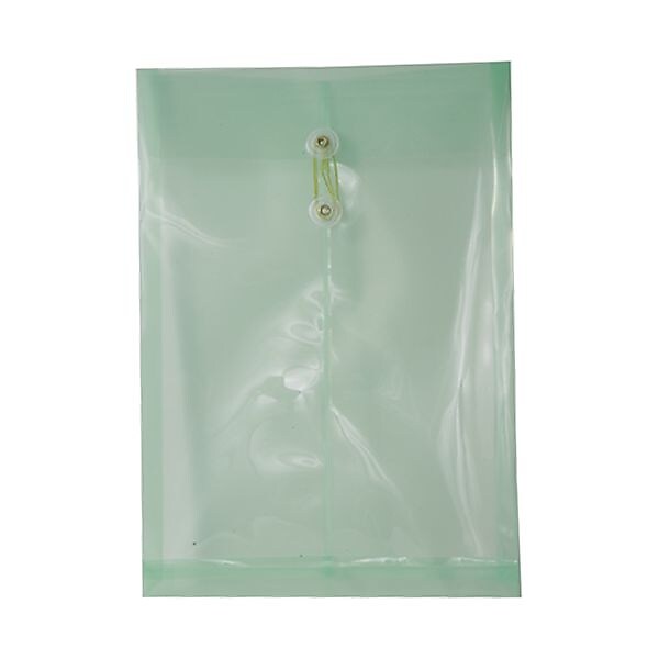 JAM Paper Plastic Document File, Legal, Green, 12/Pack (119B1GR)