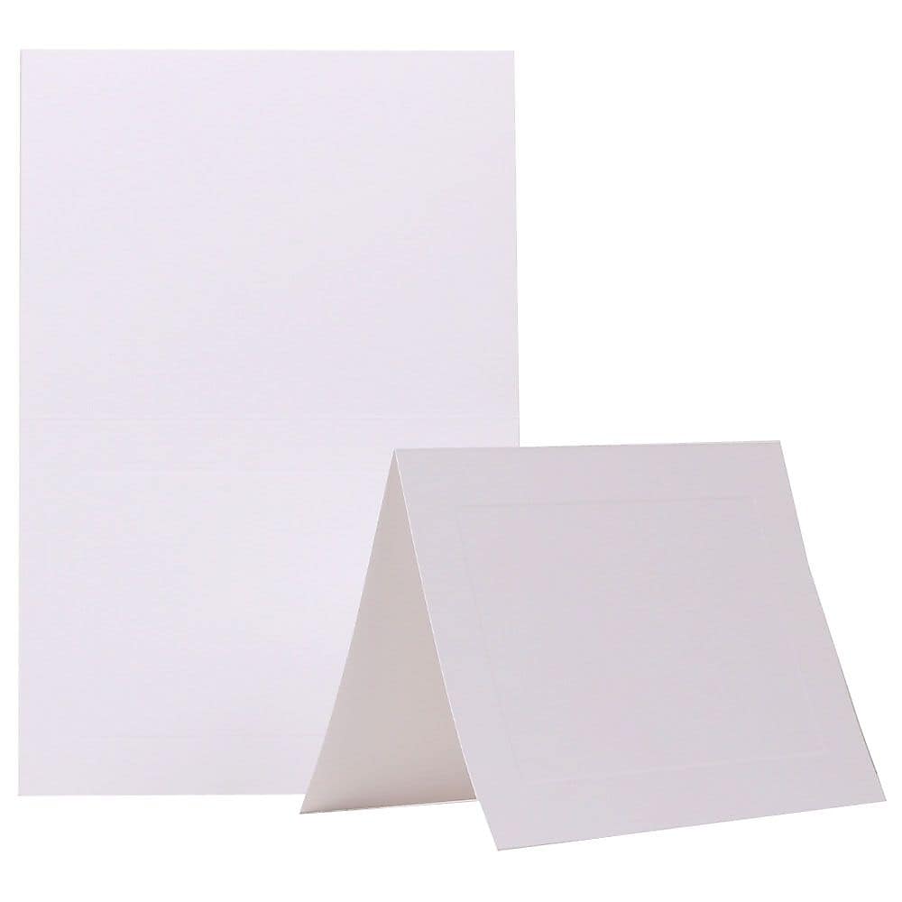 JAM Paper® Blank Foldover Cards, A7 Size, 5 x 6 5/8, Ivory Panel, 25/Pack (309943C)