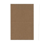 JAM Paper® Blank Foldover Cards, A2 Size, 4 3/8 x 5 7/16, Brown Kraft Paper Bag Recycled, 25/Pack (530910828)