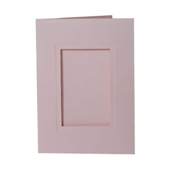 JAM Paper® A7 Photo Notecards, 5 x 7, Baby Pink, 12/Pack (1791031)