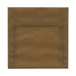 JAM Paper 6 x 6 Square Translucent Vellum Invitation Envelopes, Earth Brown, 25/Pack (1591937)