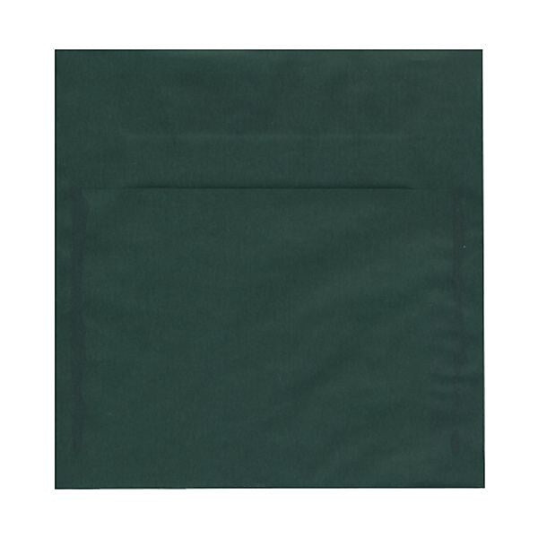 JAM Paper 8.5 x 8.5 Square Translucent Vellum Invitation Envelopes, Racing Green, 25/Pack (PACV593)