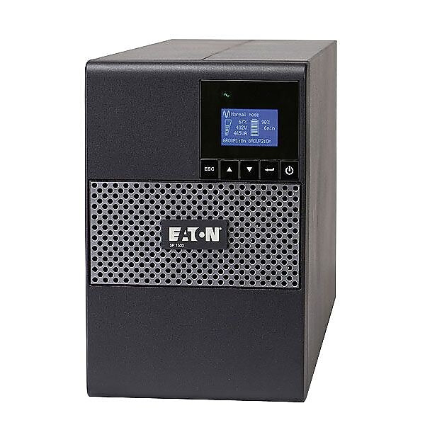 Eaton 5P 1500 Tower 1440VA UPS, 8-Outlets, Silver/Black (5P1500)