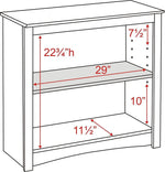Prepac™ 2 Shelf Bookcase, Espresso (EDL-3229)