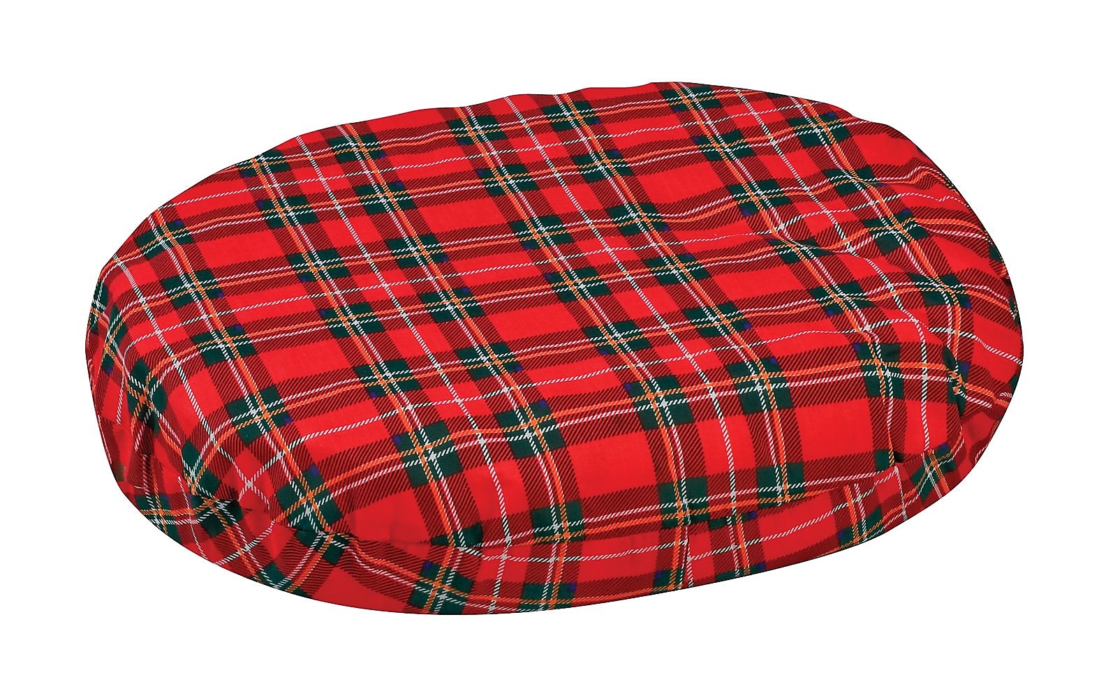 DMI® 18" x 15" x 3" Foam Convoluted Ring Cushion, Polyester/Cotton Cover, Plaid
